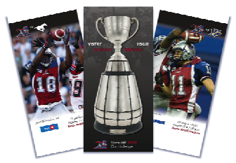Alouettes de Montréal
- Livret de billets de saison Alouettes de Montréal
- Livret de billets de saison